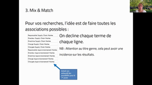 Vidéo 4.1.1 Du projet aux mots clés